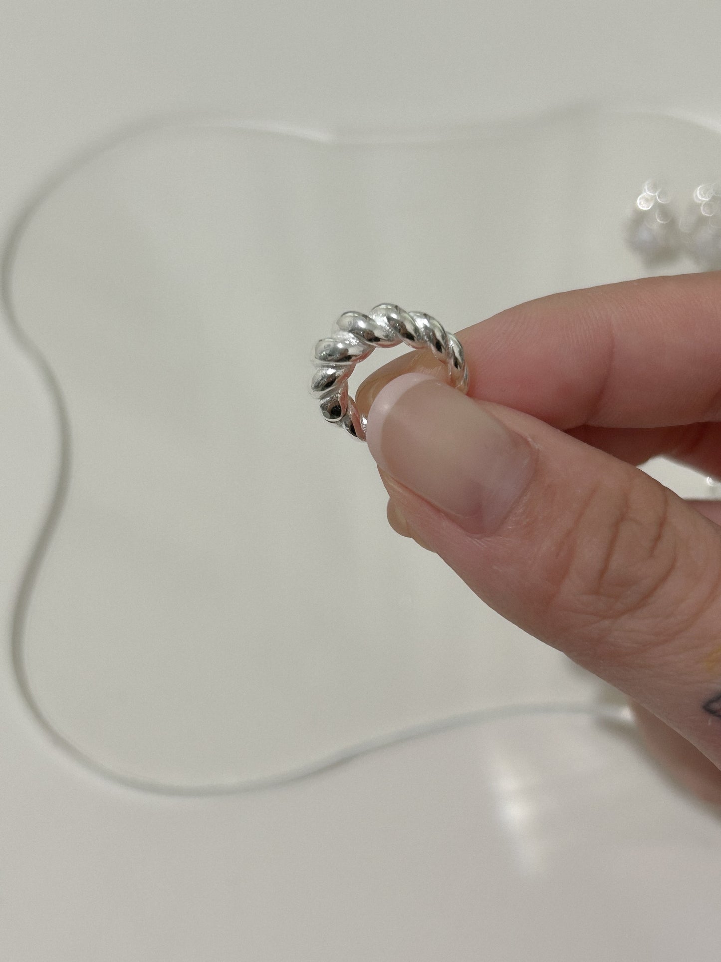 Twisted Hallow Croissant Hoop Earrings