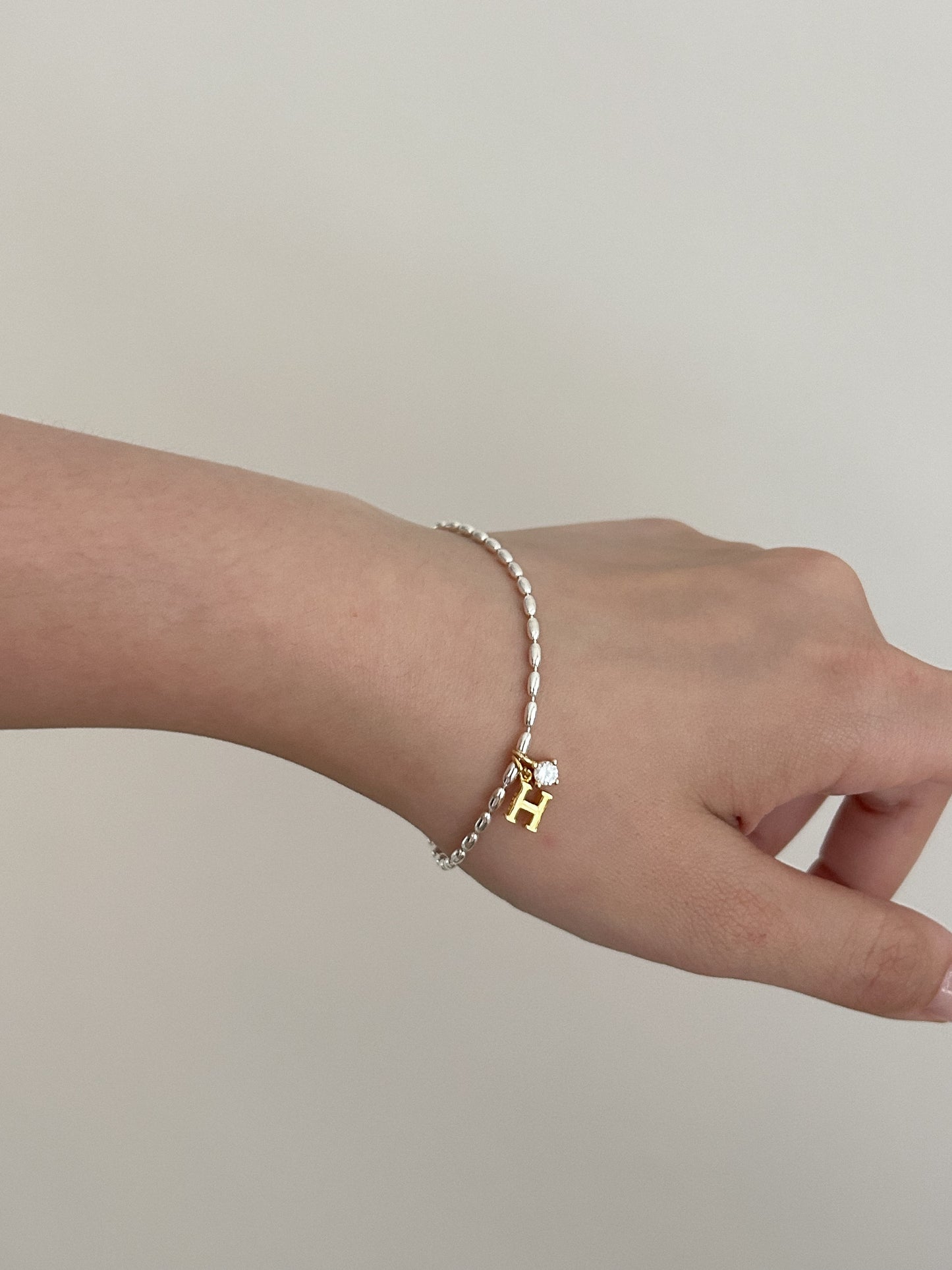 Alphabet Bracelet With Zircon