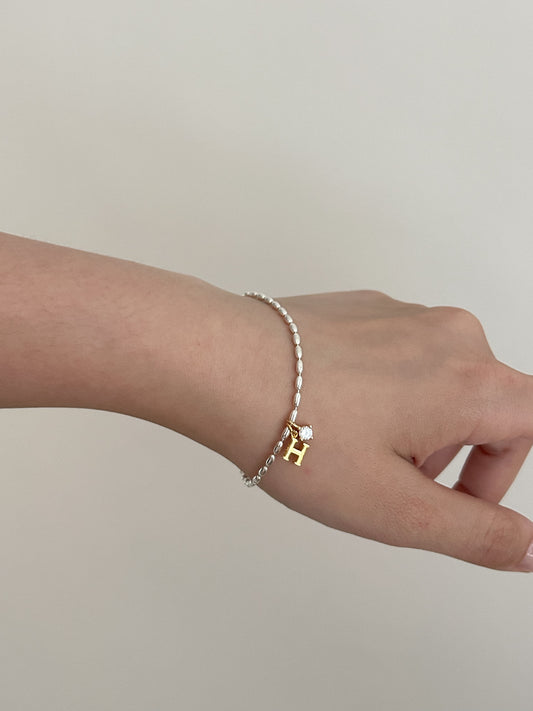 Alphabet Bracelet With Zircon