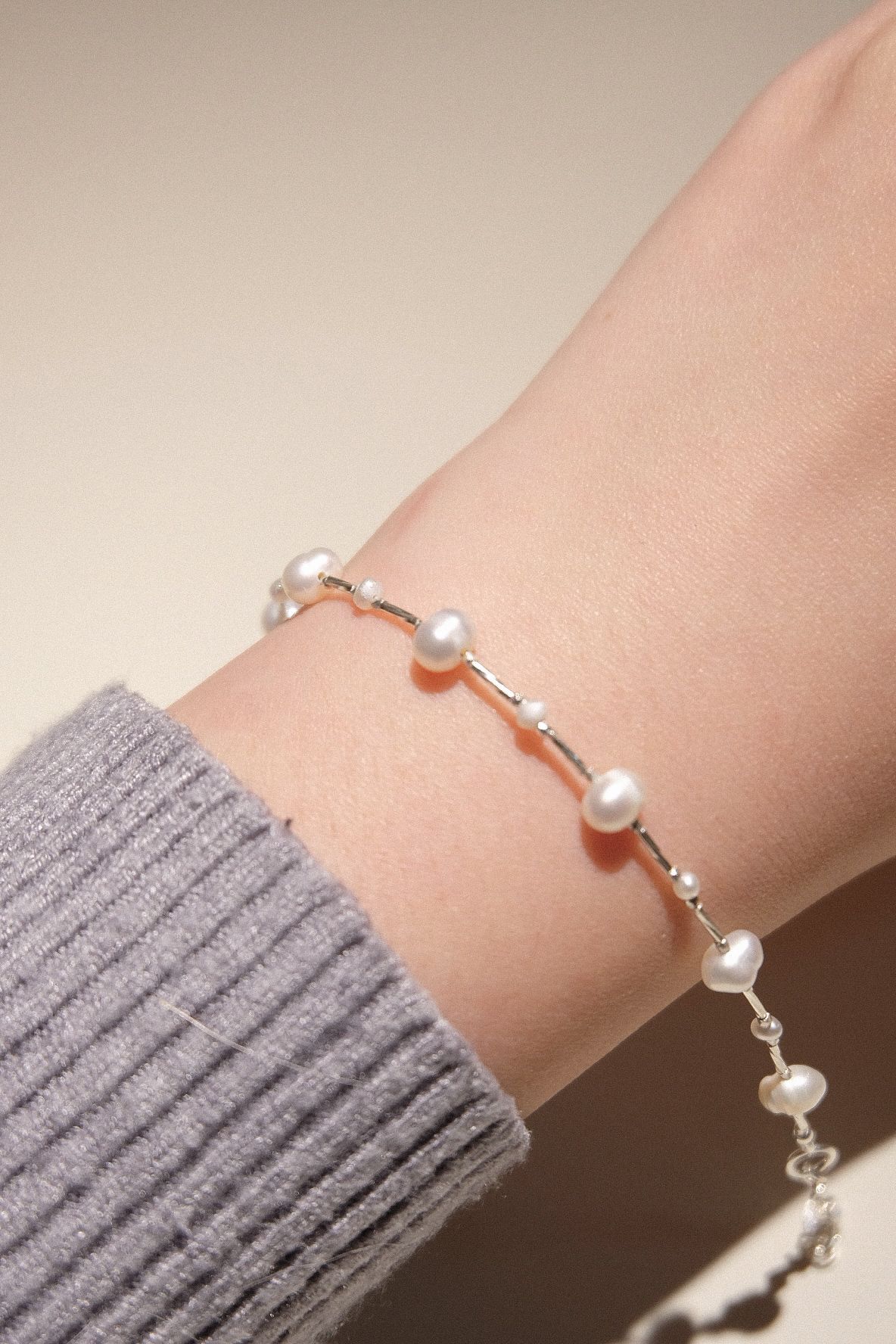 Gypsophila Dainty Freshwater Pearl Bracelet